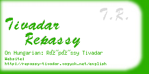 tivadar repassy business card